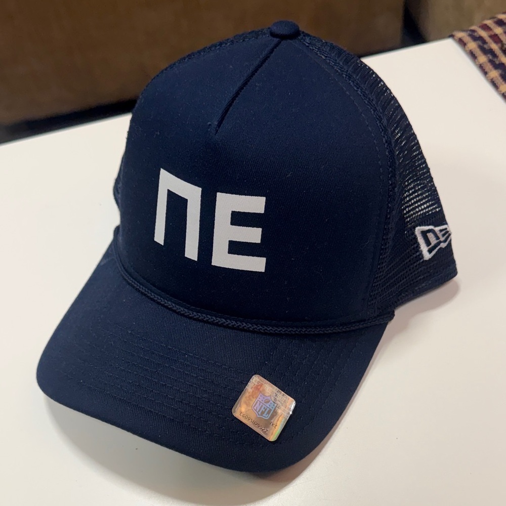 New Era New England Patriots Navy Blue Mesh Cap